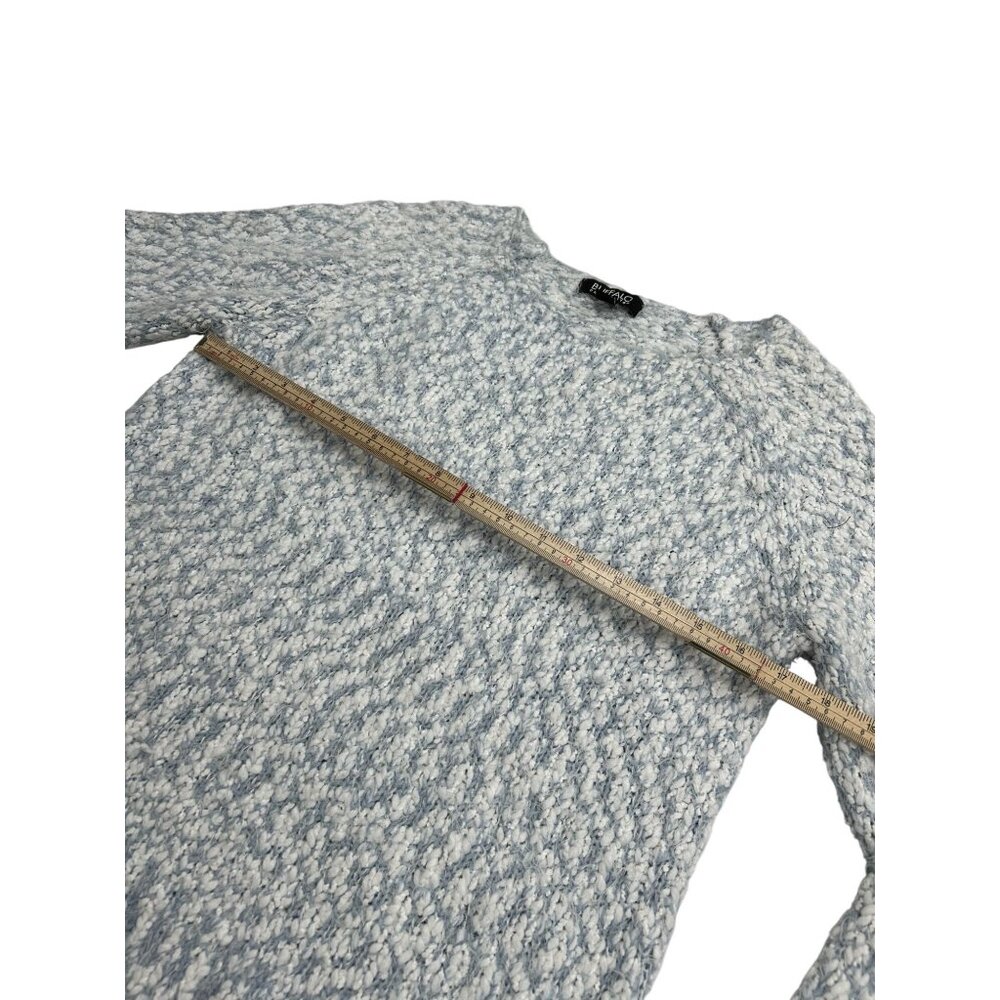 Buffalo David Bitton Womens Textured Knit Sweater M Light Blue & White - Picture 6 of 11